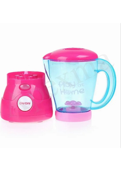 Oyuncak Aksesuarlı Pilli Işıklı Gerçekçi Hareketli Blender - Eğitici Evcilik Mutfak Oyun Seti Pembe fiyatları