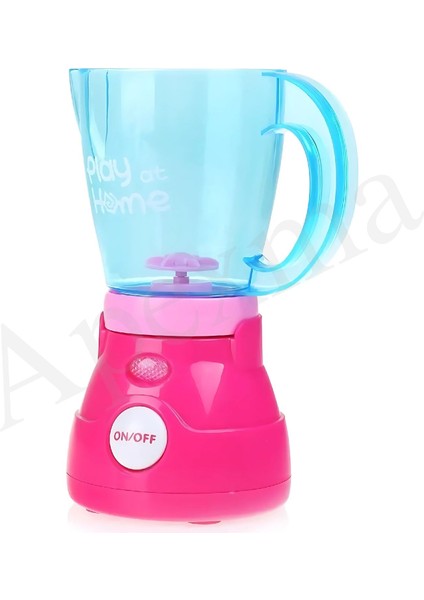 Oyuncak Aksesuarlı Pilli Işıklı Gerçekçi Hareketli Blender - Eğitici Evcilik Mutfak Oyun Seti Pembe modelleri