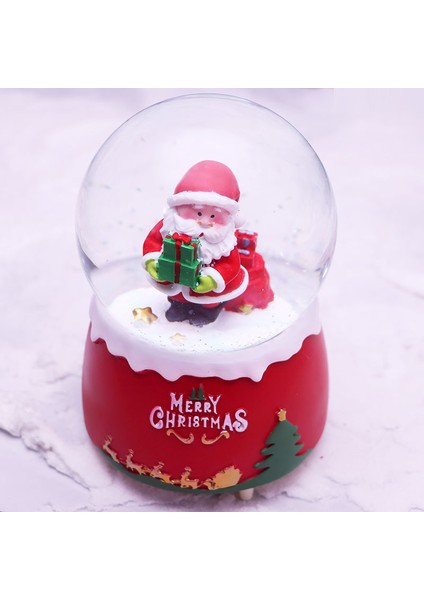 Noel Suyu Noel Kristal Top Müzik Kutusu Noel Ağacı Yaşlı Adam Kristal Top Süsleri Dekorasyon Hediye Hediye (Yurt Dışından)