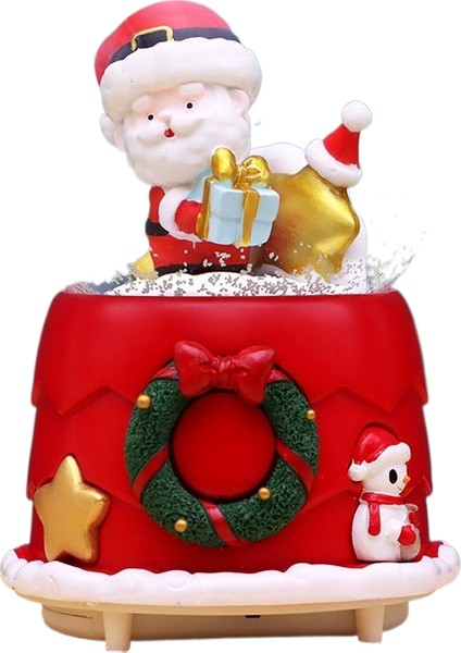 Noel Suyu Noel Kristal Top Müzik Kutusu Noel Ağacı Yaşlı Adam Kristal Top Süsleri Dekorasyon Hediye Hediye (Yurt Dışından)