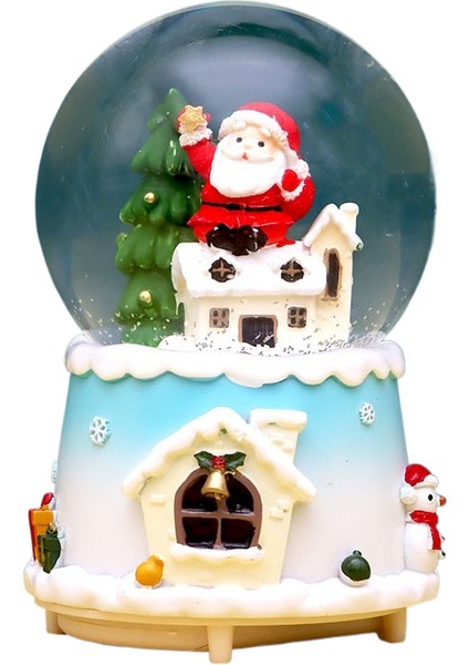 Noel Suyu Noel Kristal Top Müzik Kutusu Noel Ağacı Yaşlı Adam Kristal Top Süsleri Dekorasyon Hediye Hediye (Yurt Dışından)