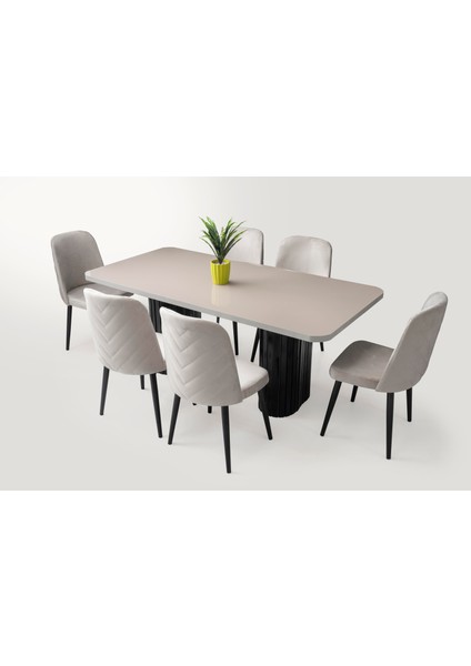 Ren Yemek Masası + 4 Sandalye %100 Mdf
