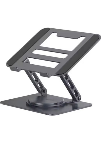 360° Dönebilen Çelik Tablet ve Telefon Standı - Katlanabilir Metal Tutucu