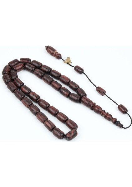 Kırmızı Plesenk Ağacı Kapsül Kesim 9x14 mm Tesbih