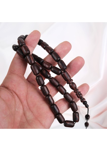 Kırmızı Plesenk Ağacı Kapsül Kesim 9x14 mm Tesbih