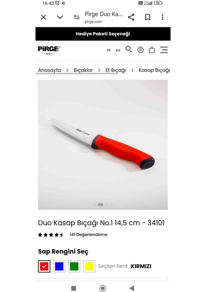 Itina Kasap Bıçağı No1