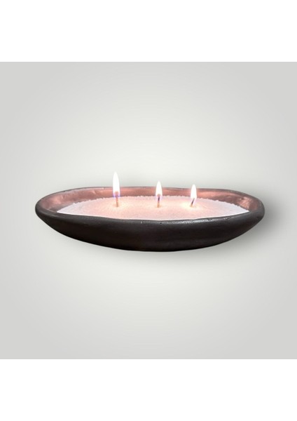 Oval Tabakta Toz Mum Kutusu