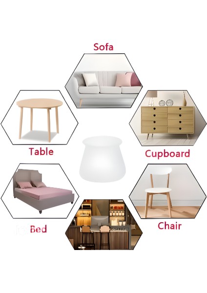 Mobilya Sandalye Masa Zemin Silikon Koruyucu Pabuç Ayak Kılıf Kaydırmaz Çizdirmez Fonksiyonlu Yıkanabilir Mobilya Çorabı Koruyucusu fiyatları