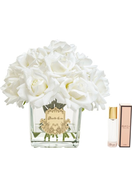 Guerlieandco. Beyaz 15 Gül Kare Cam Gold fiyatları