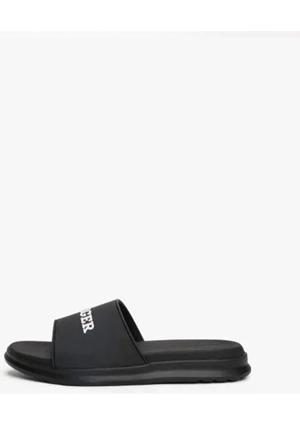 Erkek Dokulu Logo Siyah Havuz Terliği fiyatları