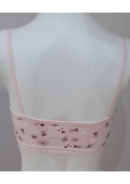 Kız Çocuk Pedsiz Alışlırma Büstiyeri 2'li Paket (11-12) Yaş Sarı-Pembe Renk