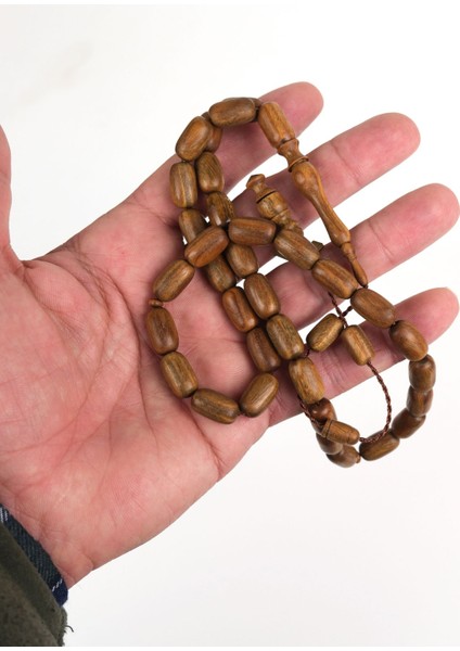 Yeşil Plesenk Ağacı Kapsül Kesim 8x14 mm Tesbih