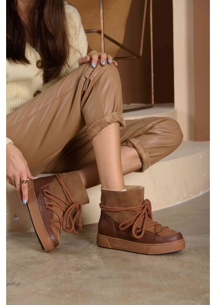 Hakiki İçi Kürk Bayan Sneaker 355050
