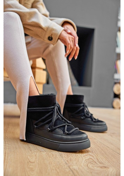 Hakiki İçi Kürk Bayan Sneaker 355050