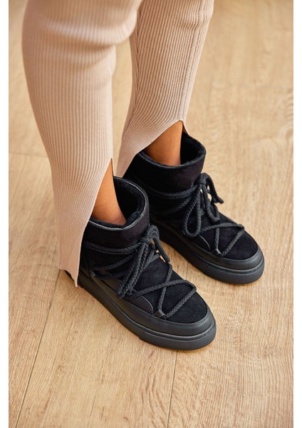 Hakiki İçi Kürk Bayan Sneaker 355050