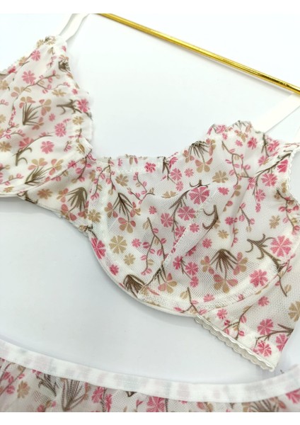 Jasmin Çiçek Desenli Tanga Külotlu Sütyen Takım fiyatları