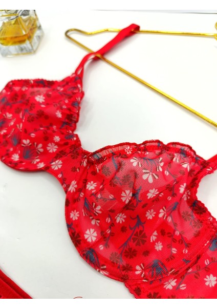Jasmin Çiçek Desenli Tanga Külotlu Sütyen Takım fiyatları