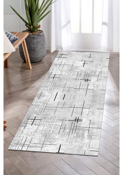 Dijital Baskılı Yıkanabilir Dot Taban Kaymaz Halı Yolluk Mutfak Salon Halısı Yolluğu (51)