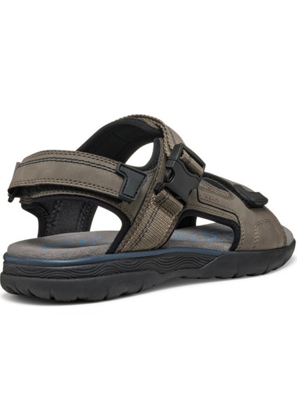 Erkek Gri U Spherica Ec5 B- Nbk Synt.le Çift Bantlı Kumaş Sandalet U55ELB000EKC1018 fırsatları
