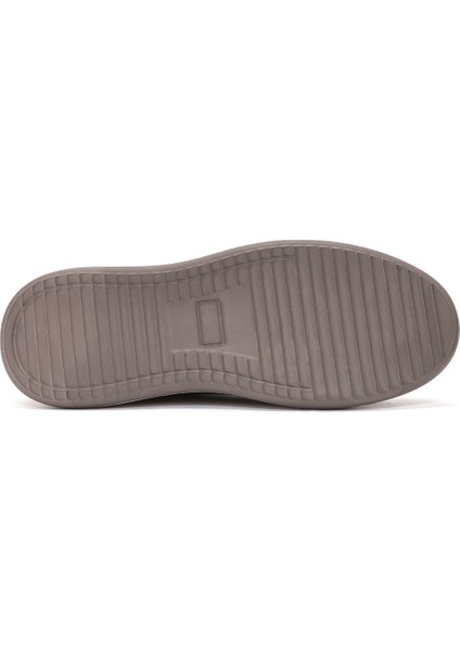 Erkek Vizon Bağcıklı Nubuk Deri Sneaker 25SFD6606V3