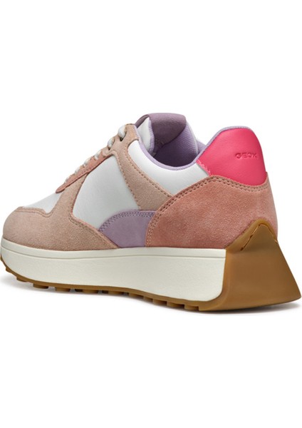 Kadın Çok Renkli D Amabel A - Nappa + Suede Bağcıklı Deri Sneaker D45MDA08522C1ZJ8 fiyatları