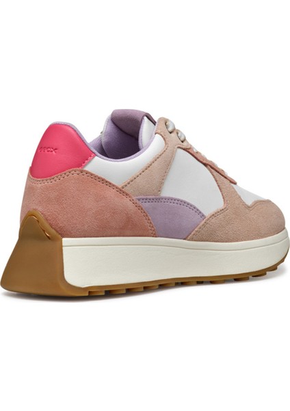 Kadın Çok Renkli D Amabel A - Nappa + Suede Bağcıklı Deri Sneaker D45MDA08522C1ZJ8 fırsatları