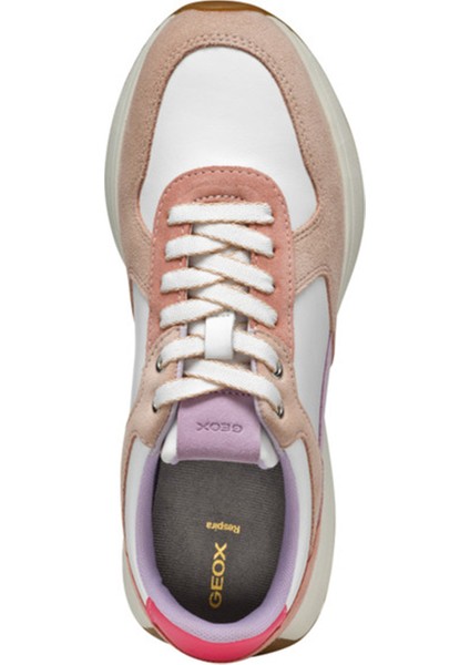 Kadın Çok Renkli D Amabel A - Nappa + Suede Bağcıklı Deri Sneaker D45MDA08522C1ZJ8 indirimleri