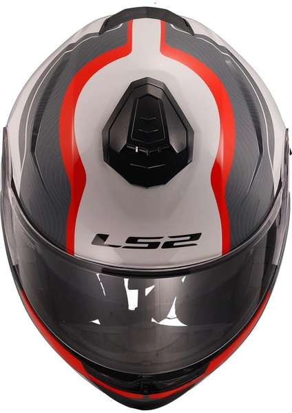 Strobe 2 Monza Siyah-Beyaz-Kırmızı Kask