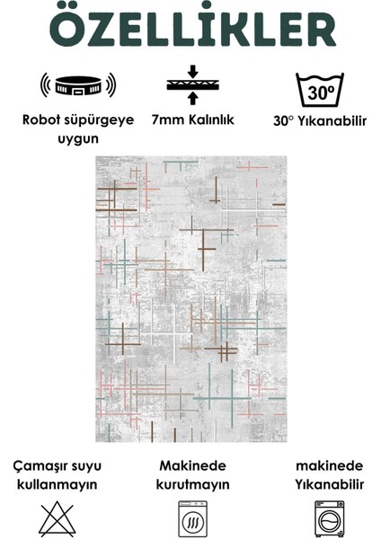 Dijital Baskılı Yıkanabilir Dot Taban Kaymaz Halı Yolluk Mutfak Salon Halısı Yolluğu (51) fiyatları