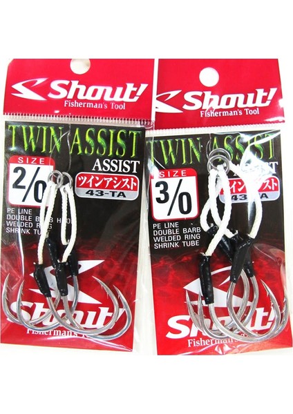 Twin Assist Serisi Olta Iğnesi Iğne No : 1-0
