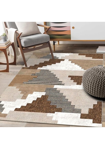 Dijital Baskılı Yıkanabilir Dot Taban Kaymaz Halı Yolluk Mutfak Salon Halısı Yolluğu (51)