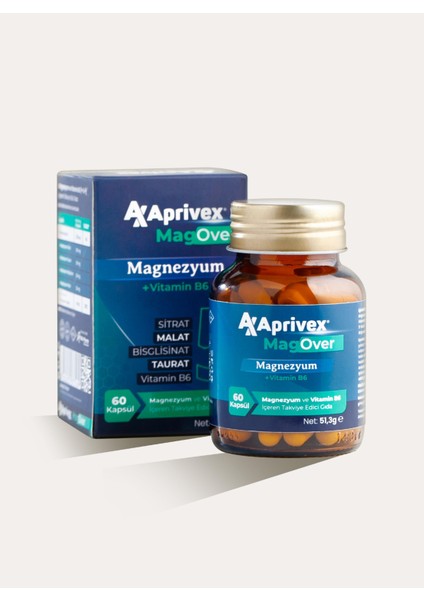 Magover Magnezyum 5 Li Etki 60 Tablet Vitamin B6
