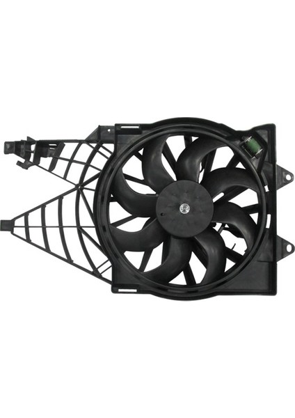 (Yeni Ürün!!!)Fıat Lınea- 12/17; Radyatör Fan Davlumbazı Komple 1.3 Mjtd (Motorlu) (8 Kanat)(Oris)