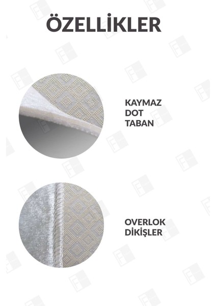 Dijital Baskılı Yıkanabilir Dot Taban Kaymaz Halı Yolluk Mutfak Salon Halısı Yolluğu (51)