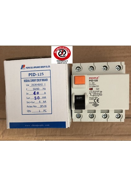People 4X25A 300MA Yangın Kaçak Akım Koruma Rölesi 6ka