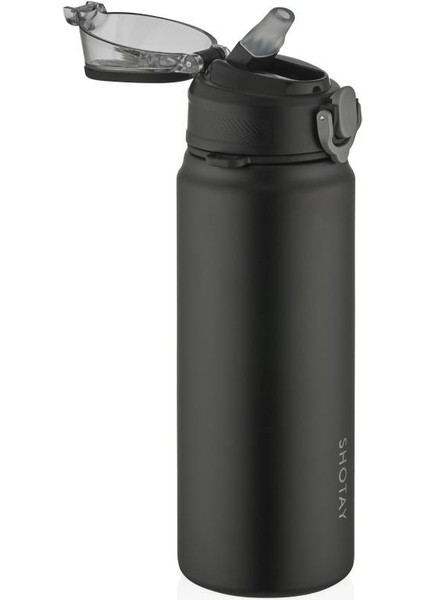 Çelik Termos Matara 750ML Siyah