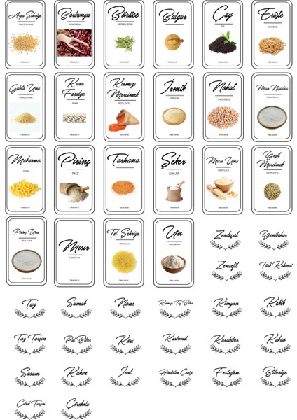 Florit 32'li 64 Parça Kapaklı Kare Erzak Saklama Kabı Seti 8x(0,3 Lt-0,5 Lt-1,1 Lt-1,7 Lt)Baharatlık