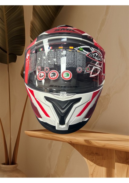 Gullwing Tourlaader Kırmızı/beyaz Çene Açılır Kask