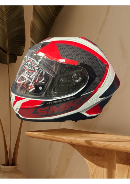 Gullwing Tourlaader Kırmızı/beyaz Çene Açılır Kask