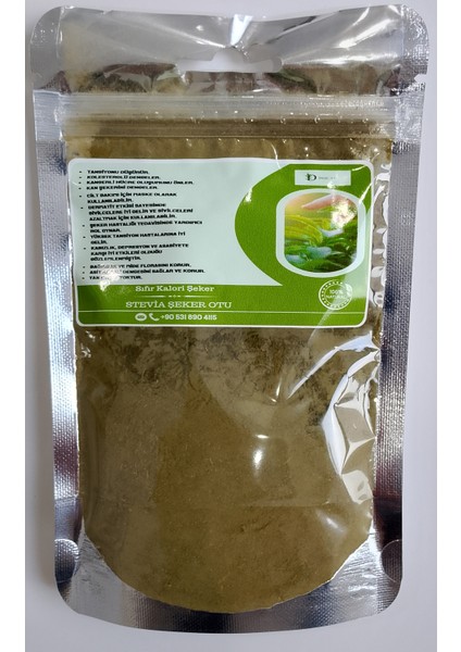 ”0”(Sıfır) Kalori, “0” (Sıfır) Enerji Şeker Otu Kullanıma Hazır 200gr Yeşil granül Toz ve 275gr Sıvı
