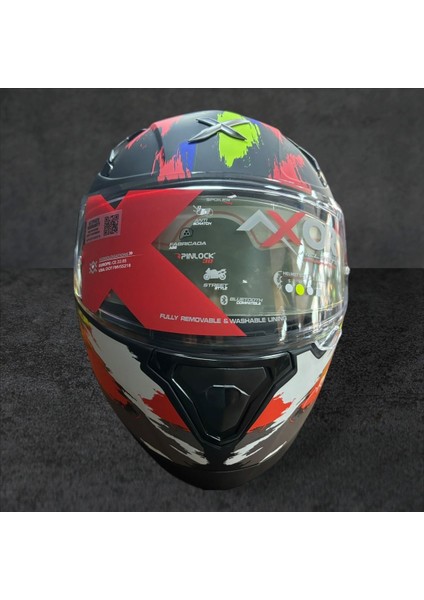Axor Street Bobby E Hex Full Face Parlak Mavi Kırmızı (M/c)