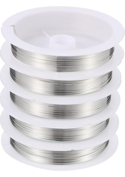Takı ve Filografi Teli Makara Tel - 0.4mm Ince - 10 Adet Gümüş Renk modelleri