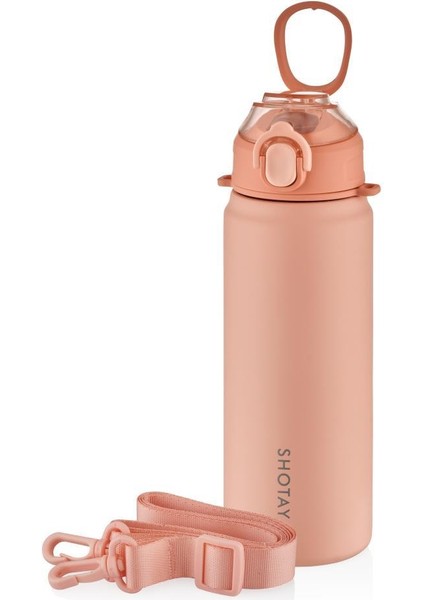 Çelik Termos Matara 750ML Pembe