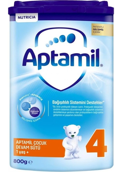 Aptamil Çocuk Devam Sütü Maması No4 1 Yaş+ 800 gr