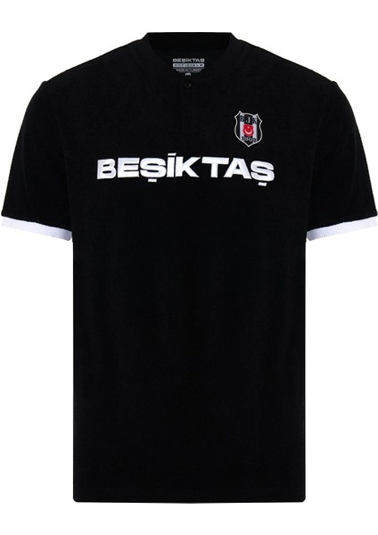 Lisanslı Yazılı Logolu Siyah T-Shirt modelleri