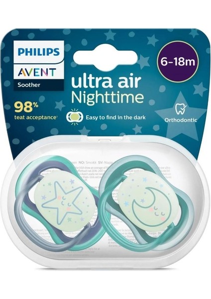 Philips Avent Ultra Air Gece Emzik 6-18 Ay Erkek