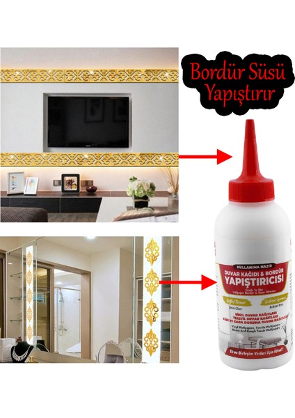 Şeffaf Duvar Kağıdı Broşür Yapıştırıcısı 200 kg Hazır Tutkal Vinil Tekstil El Işi Kağıtları 1 Adet