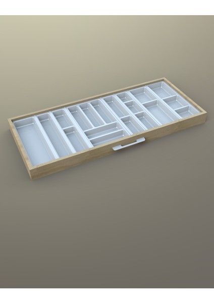 Mutfak Çekmece Içi Kaşıklık 114CM x 48CM Yanlar ve Boydan 4cm Kesilebilir, Beyaz fiyatları