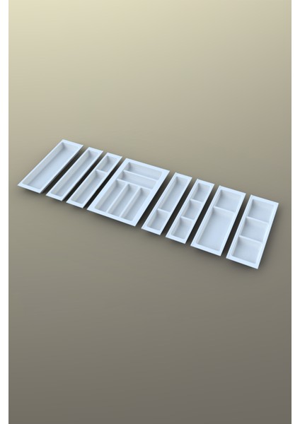 Mutfak Çekmece Içi Kaşıklık 114CM x 48CM Yanlar ve Boydan 4cm Kesilebilir, Beyaz modelleri