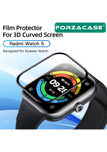 Xiaomi Redmi Watch 5 ile Uyumlu Çerçeveli Tam Kaplayan 3D Pet Ekran Koruyucu Film FC016 fiyatları